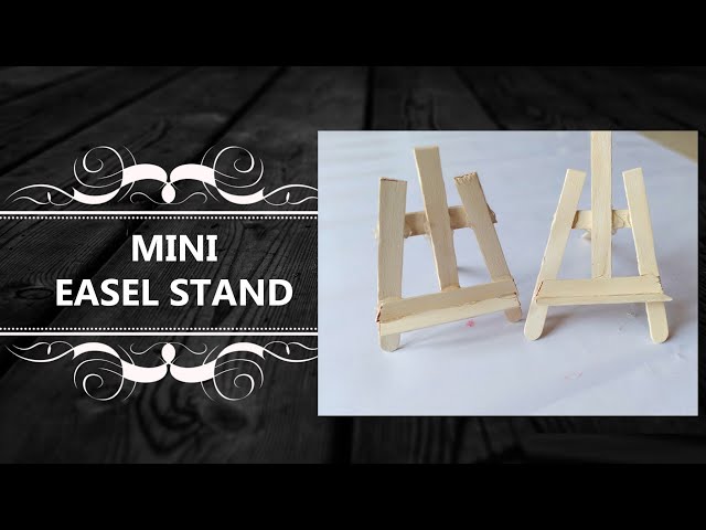 DIY Miniature Artist Easel (made with popsicle sticks!) 