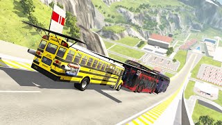 School Bus Crash | Flying Cars | Bus Accident | Satisfying Video | Arena |Beamng Drive | Beamng Tuf screenshot 5