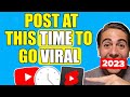 The BEST Times To Post on YouTube To GO VIRAL in 2023 (not what you think)