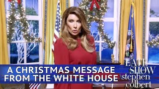 White House Christmas Message Featuring Melania Trump
