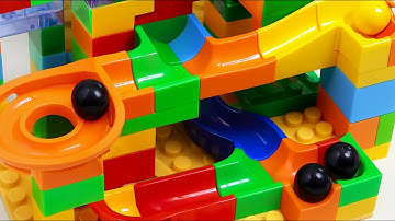 50 pce Marble run race ASMR ☆ Satisfying Building Blocks Original colorful Toys