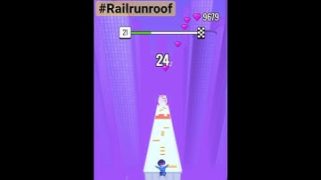 Roof Rail - All Level (21) Gameplay WALKTHROUGH #shorts #shortsbeta