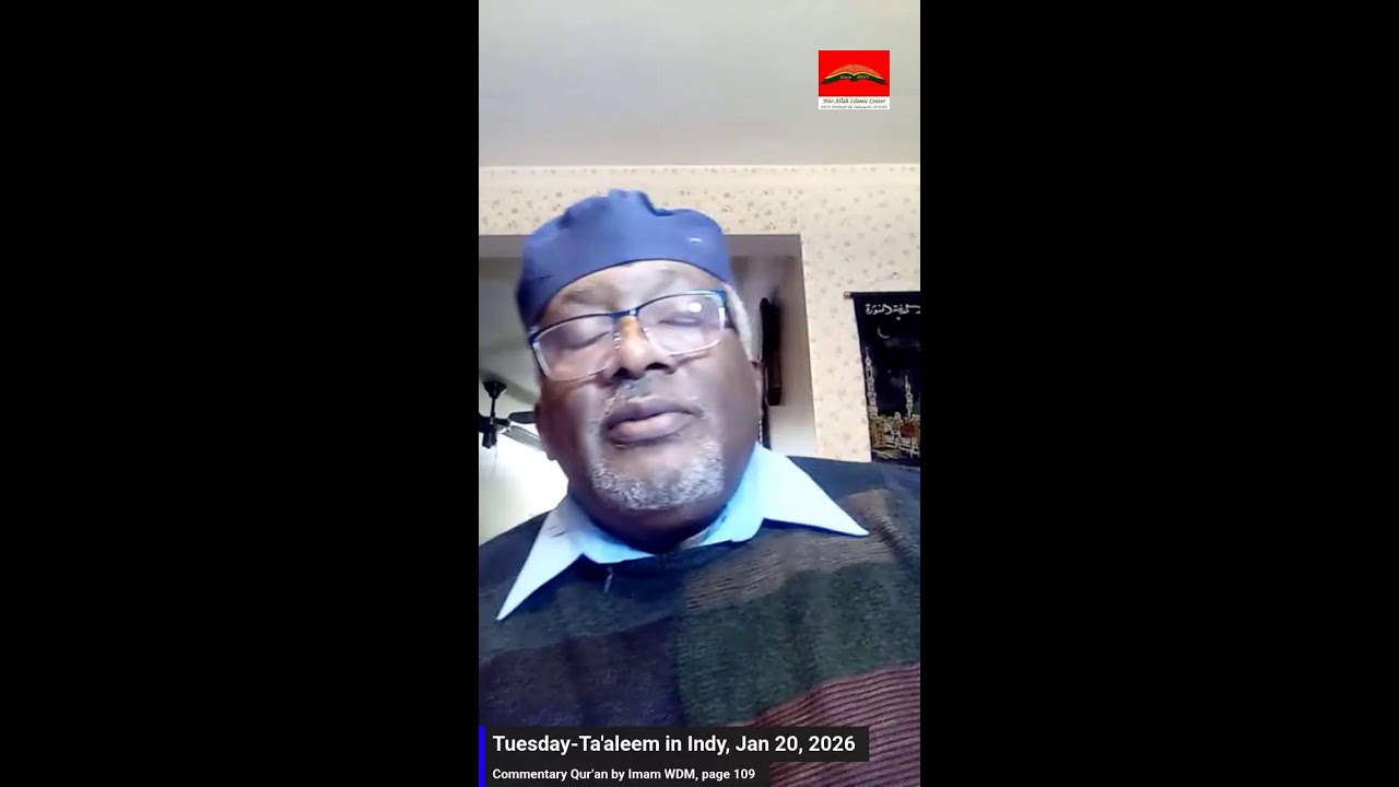 Tuesday-Ta'aleem in Indy,  Jan 20, 2026