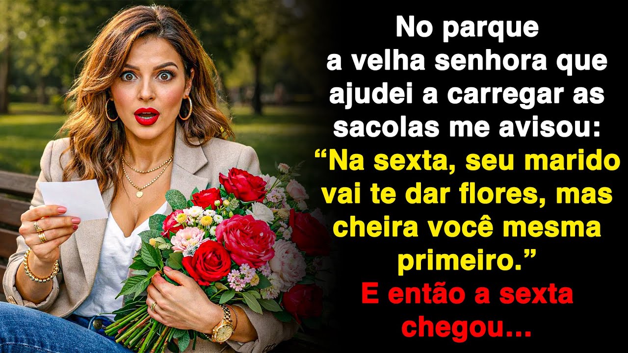 A velha no parque me alertou: “Na sexta, cheira primeiro as flores do seu marido.” E então…