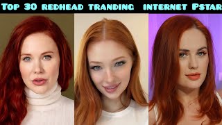 Top 30 Redhead Internet Personalities & Viral Creators 2026 🔥