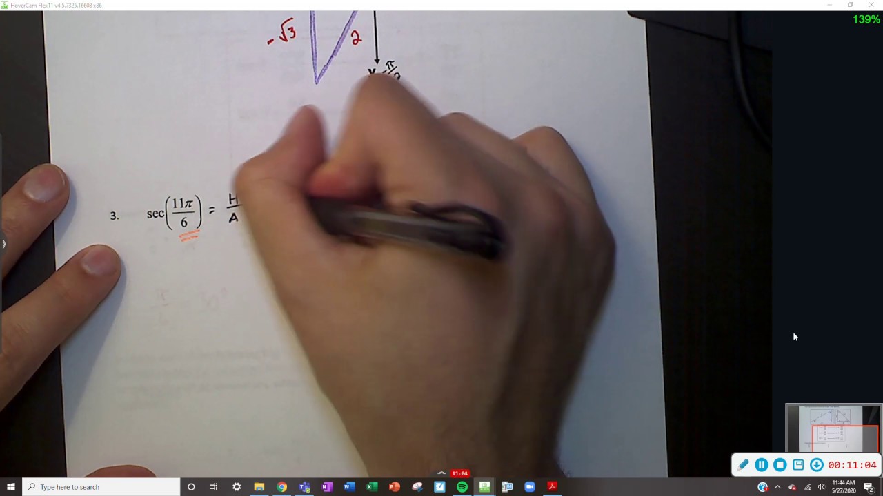 Evaluating Trig Functions with Reference Angles (Radians) - YouTube