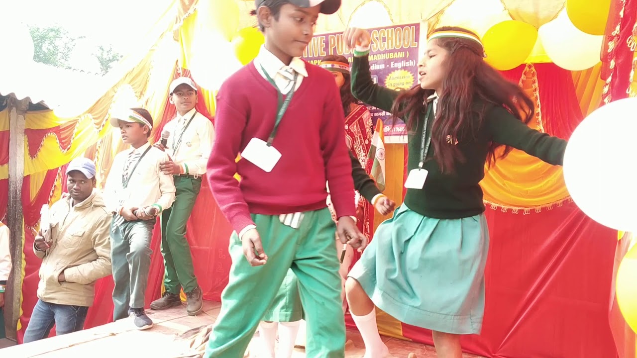 Jalwa Jalwa song performed By Bittu & Archana on republic day/ In Active public school