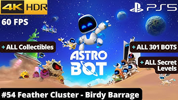Astro Bot (PS5) - #54 Feather Cluster - Birdy Barrage WALKTHROUGH No Commentary