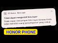 Tidak dapat menyimpan foto layar karena Anda tidak memiliki ruang penyimpanan yang cukup Honor