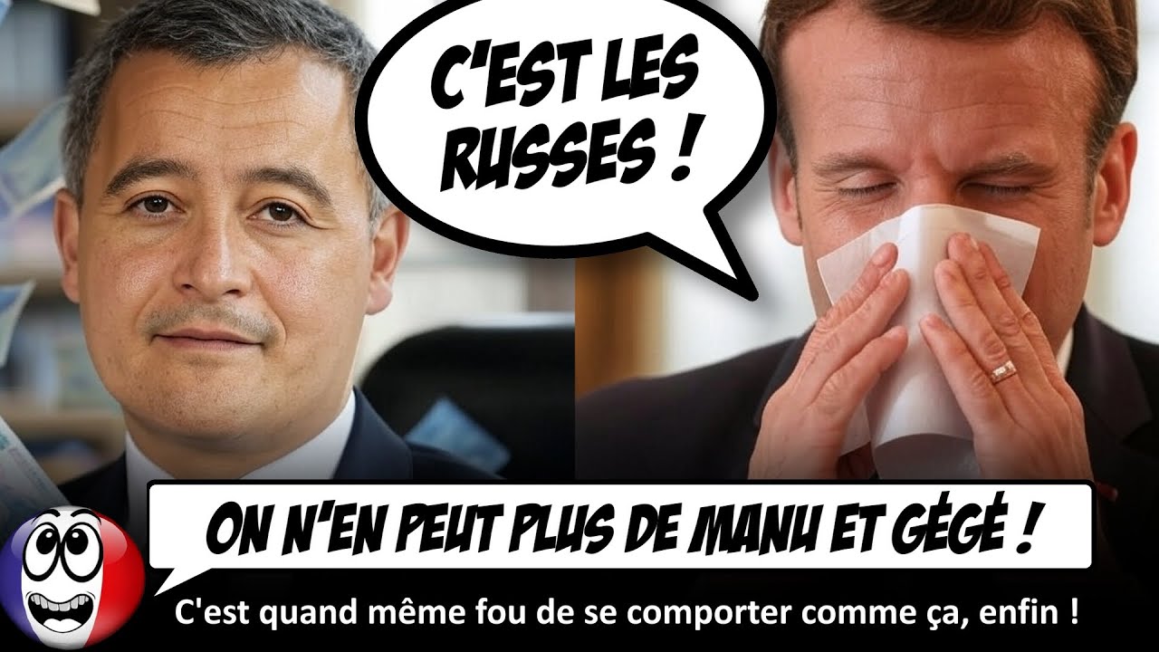 ⁣Macron CHOUINE dans son mouchoir et Darmanin CLAQUE NOTRE POGNON !