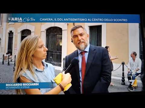 Riccardo Ricciardi in collegamento a "L'Aria che Tira" La7 09/09/2026