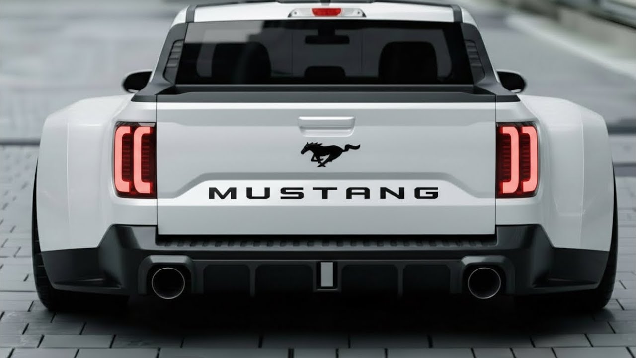 Представлен пикап Ford Mustang 2027 года – мощь маслкара сочетается с практичностью грузовика.