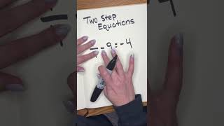 Two Step Equations!  #maths #algebra #mathsteacher