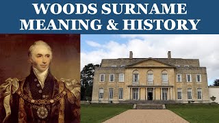 Wood Surname Meaning