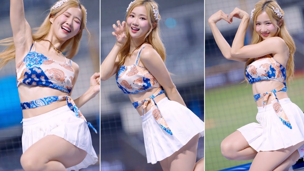 秀秀子《很有夏天的氛圍~熱情洋溢的金髮我秀~》20250920寵愛天使 大巨蛋 富邦 fubon angels