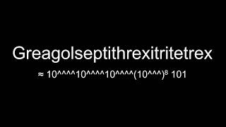 Ultimate List Of Very Large Numbers Part 1 Of 4 Googology (2018) Created By Douglas Shamlin Jr.