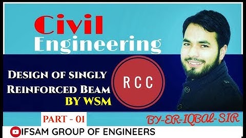 DESIGN OF SINGLY REINFORCED BEAM BY W.S.M (IS456-2000)