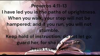 Proverbs 4:11-13