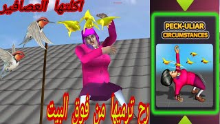 المدرسة الشريرة مقلب العصافير المقلب الجديد Scary teacher 3D Peck-uliar circumstances