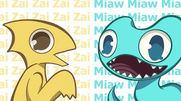 Zai zai zai Meow meow meow animation meme (Rainbow friends)