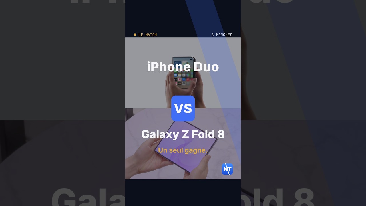 iPhone Duo contre Galaxy Z Fold 8 : 8 manches, un seul gagnant. 🥊