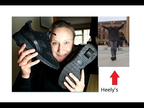 adults wearing heelys