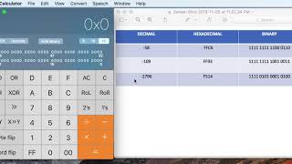 Mac Programmer Calculator - Negative Binary Decimal Hexadecimal Conversion - How To Convert screenshot 5