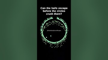 Bouncing Balls - Can They Escape In Time? #satisfying  #simulation  #asmr