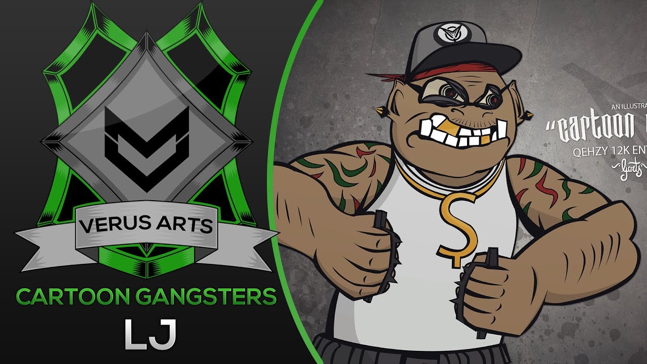Cartoon Gangsters - Speed Art - Verus LJ - YouTube