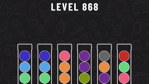 Ball Sort Puzzle Level 868 #ballsortpuzzle #ballsortpuzzlegameplay #puzzlegame #mobile games