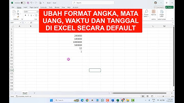 Mengganti Format Angka, Mata Uang, Waktu dan Tanggal di Excel Secara Default