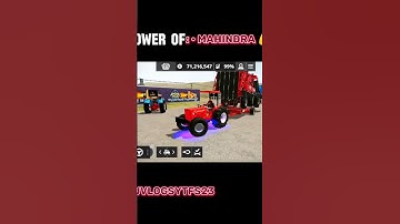 power of mahindra in fs 20 indian tractors mod