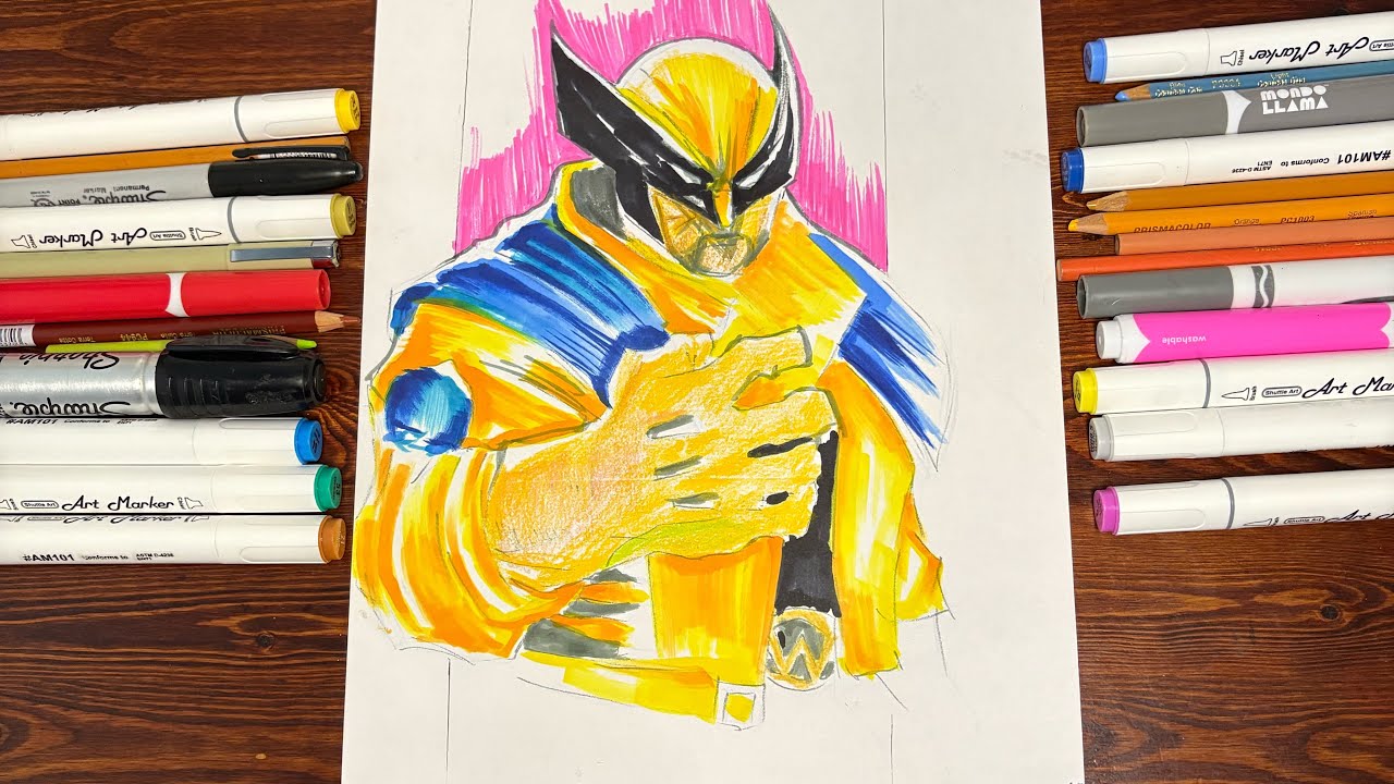Marvel Rivals Draw Drawing Wolverine Marvel Rivals Time-lapse! - YouTube