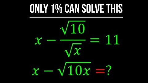 Hardest SAT Math Question Only 1% Can Solve | Math Olympiad 