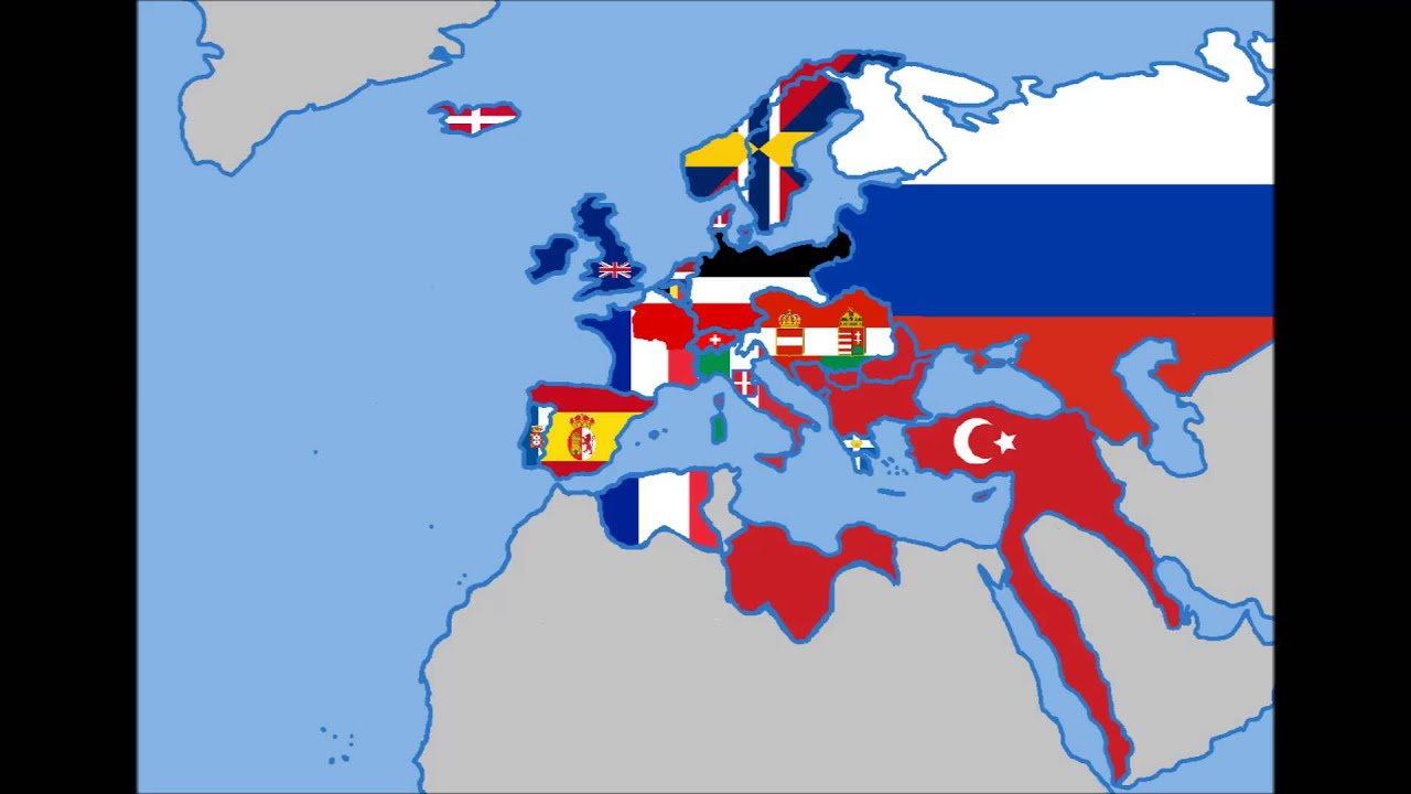 Map Of Europe 1850