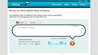 Vocalware text to speech demo no.5