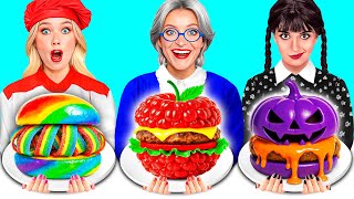 Wednesday vs Grandma Cooking Challenge | Funny Cooking Tricks by Trend DO Challenge