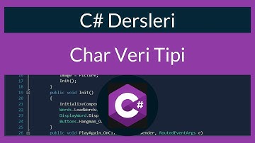 C# Dersleri 10: Char Veri Tipi