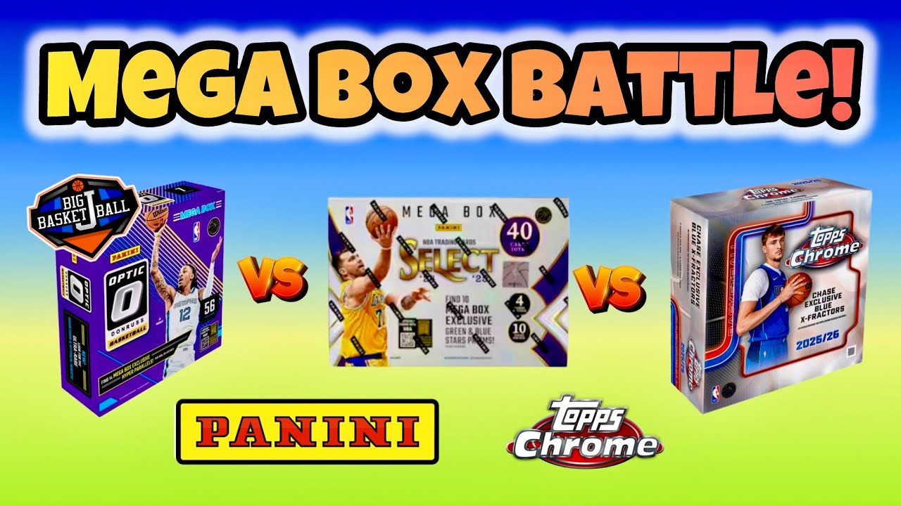*БИТВА МЕГА-КОРОБОК* Topps Chrome против Select против Optic 🔥 Видео к 10 000 подписчиков + объяв...