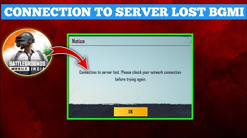 Fix Connection to Server lost Please Check Your Network Connection before trying again In BGMI