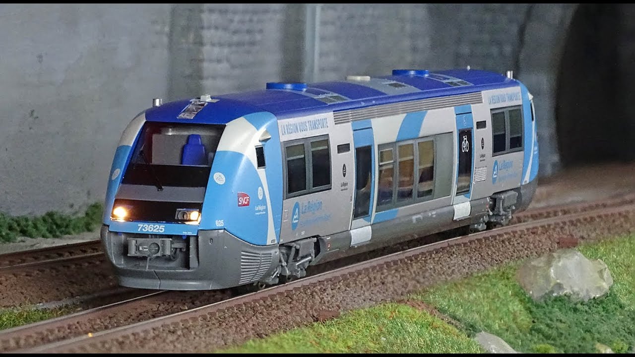 Jouef HJ2437 /S Autorail diesel X 73500, SNCF, La Région - YouTube
