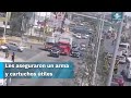 Policías interceptan y detienen a dos sujetos por robo de tráiler en Puebla