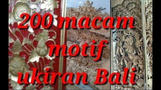 Motif ukiran Bali