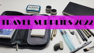 ART VLOG〛Set up my travel art bag 🌟 my MINI painting palette 