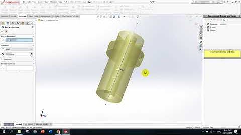 Bài 2: Lệnh Revolved surface, Swept surface