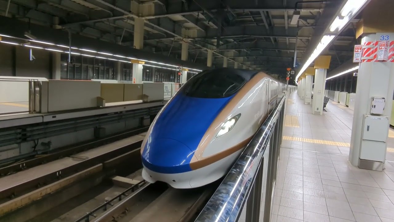 2024年4月21日北陸新幹線金沢(駅)13番のりば8549Eかがやき549号