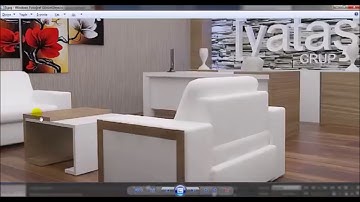 3DS Max Modern Interior Space Office Modeling, Rendering, Vray 3.2, Photoshop 2016-10