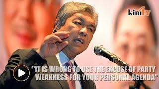 Zahid Responds To Members Who Have Turned Their Back On Umno