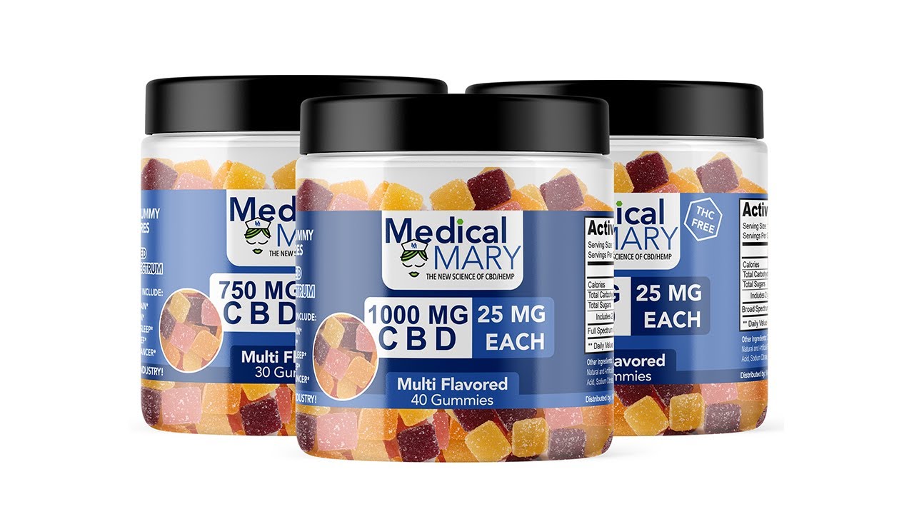 Medical Mary Square Vegan CBD Gummies YouTube