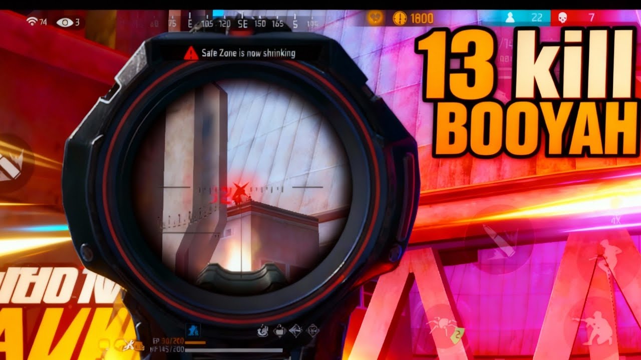 BEST FIGHT 13 KILL BOOYAH!!!!!! GARENA FREE FIRE | Dare Hub